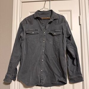 Poncho outdoors - gray denim size M
